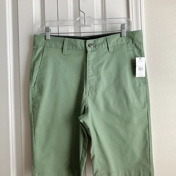 Volcom Men's VMonty stretch shorts Cactus Green NWT size 30 - Picture 3 of 8